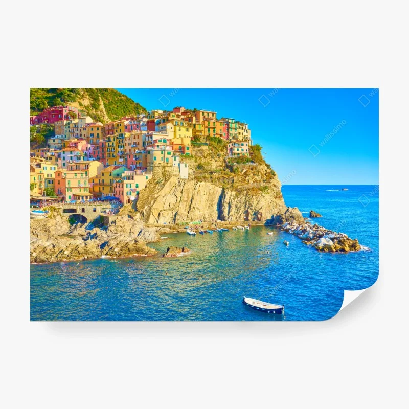 Wall mural colorful coastal village at Cinque Terre