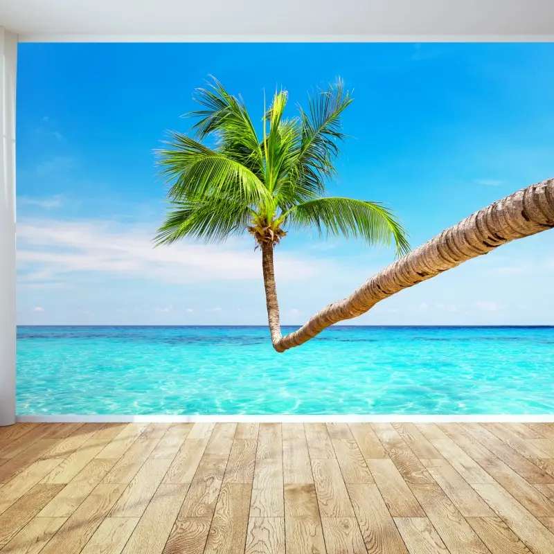 Wall mural tropical palm in Punta Cana
