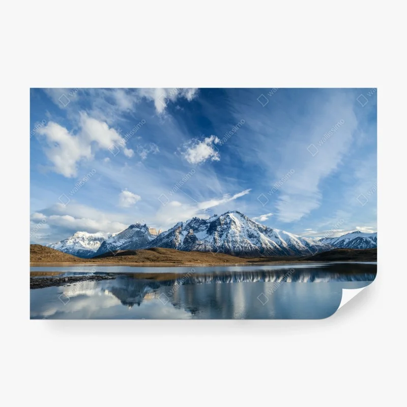 Wall mural mountain reflections on a still lake