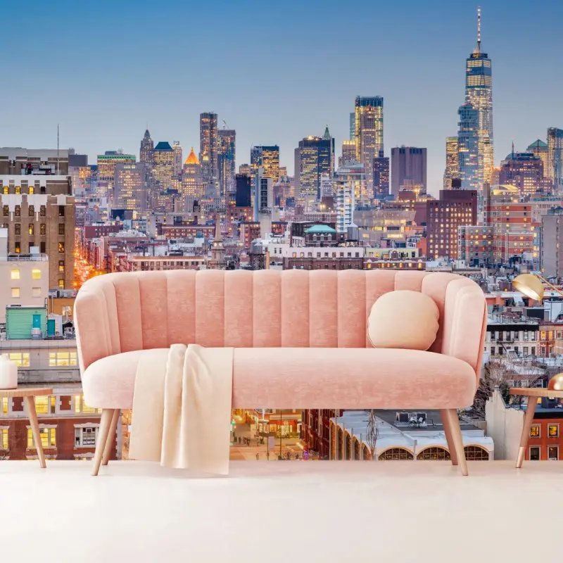 Wall mural New York skyline at dusk