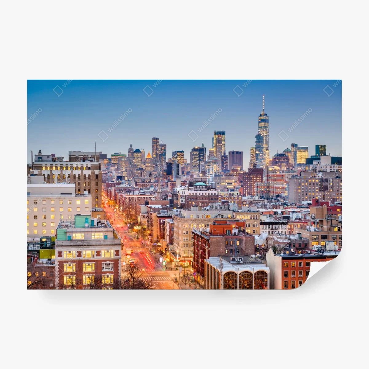 Wall mural New York skyline at dusk ⁕ Wallissimo®