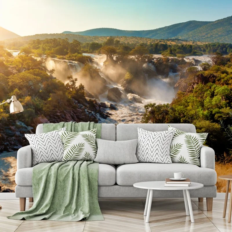 Wall mural Epupa Falls sunrise landscape