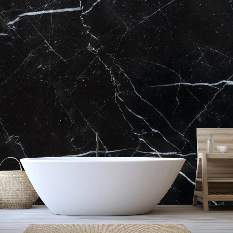 Wall mural black marquina marble texture for modern interiors