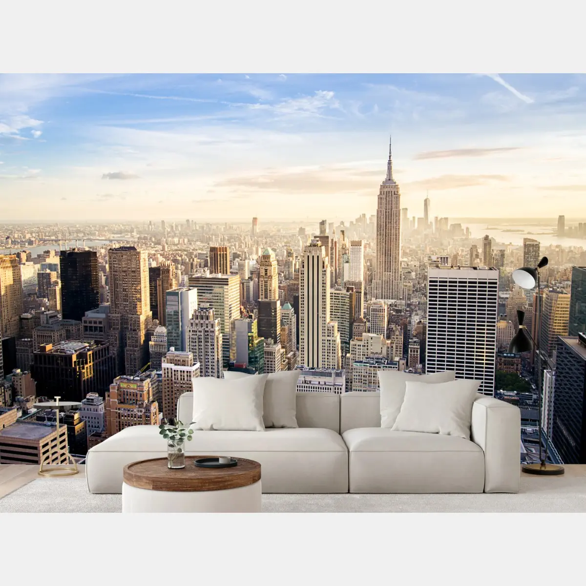 Wall mural New York skyline at sunrise • Wallissimo®