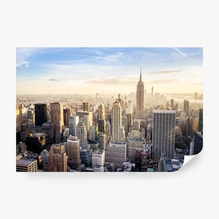 Wall mural New York skyline at sunrise • Wallissimo®
