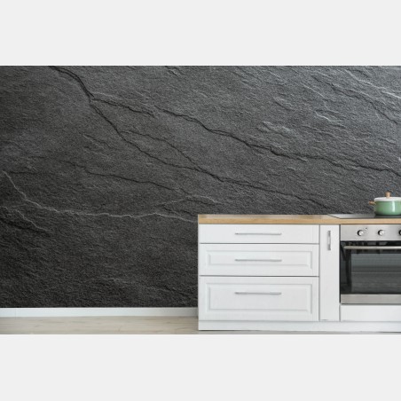 Wall mural dark slate stone texture • Wallissimo®