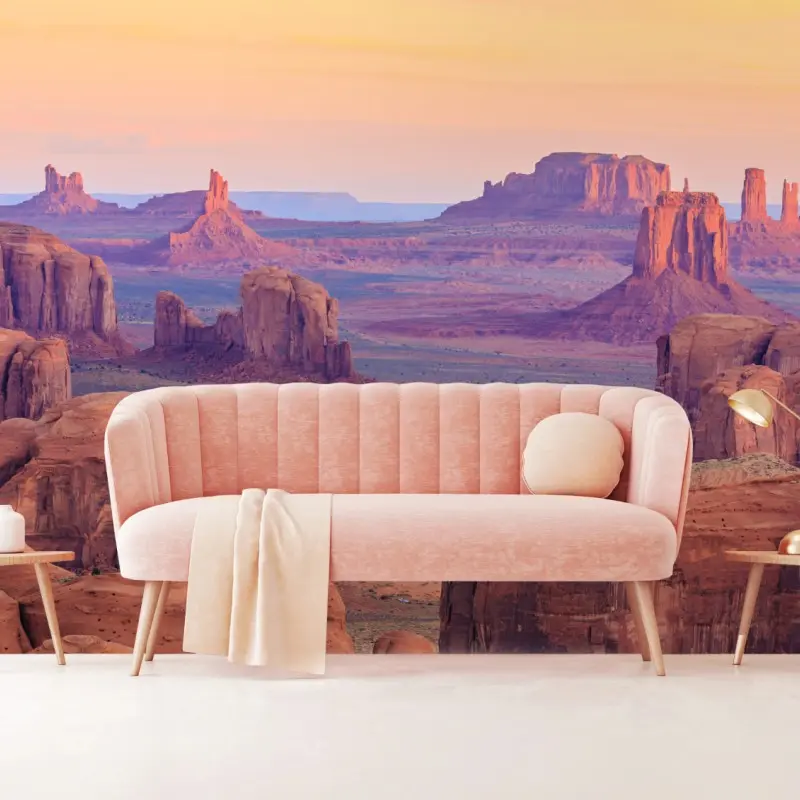 Wall mural Monument Valley desert sunset panorama