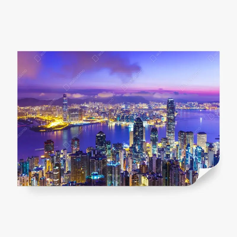 Wall mural Hong Kong skyline at dawn