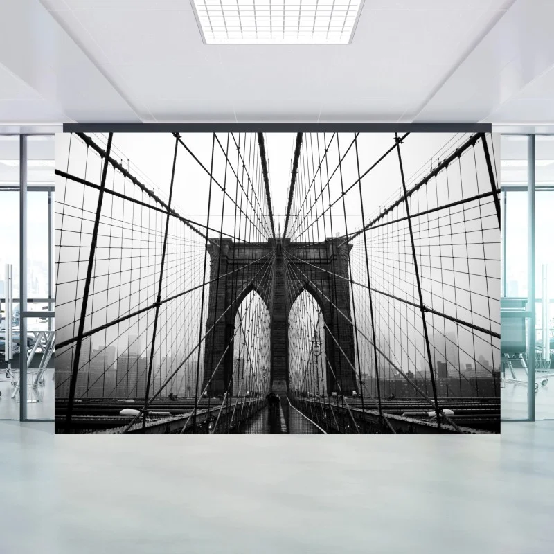 Wall mural Brooklyn Bridge geometric perspective