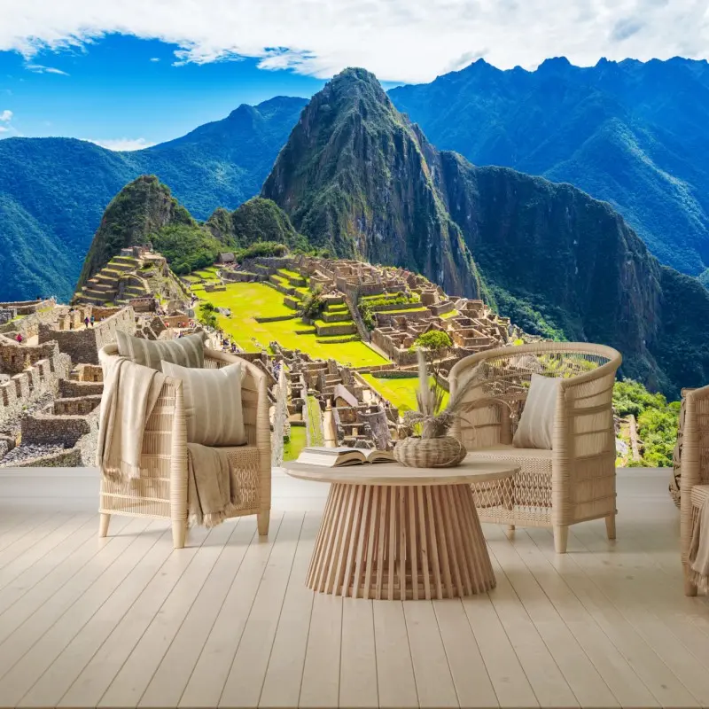 Wall mural Machu Picchu ancient andean citadel
