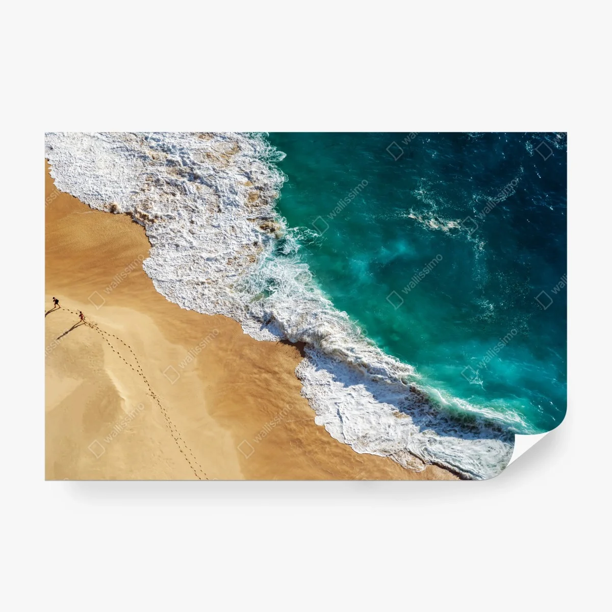 Wall mural turquoise waves at Kelingking Beach ⁕ Wallissimo®
