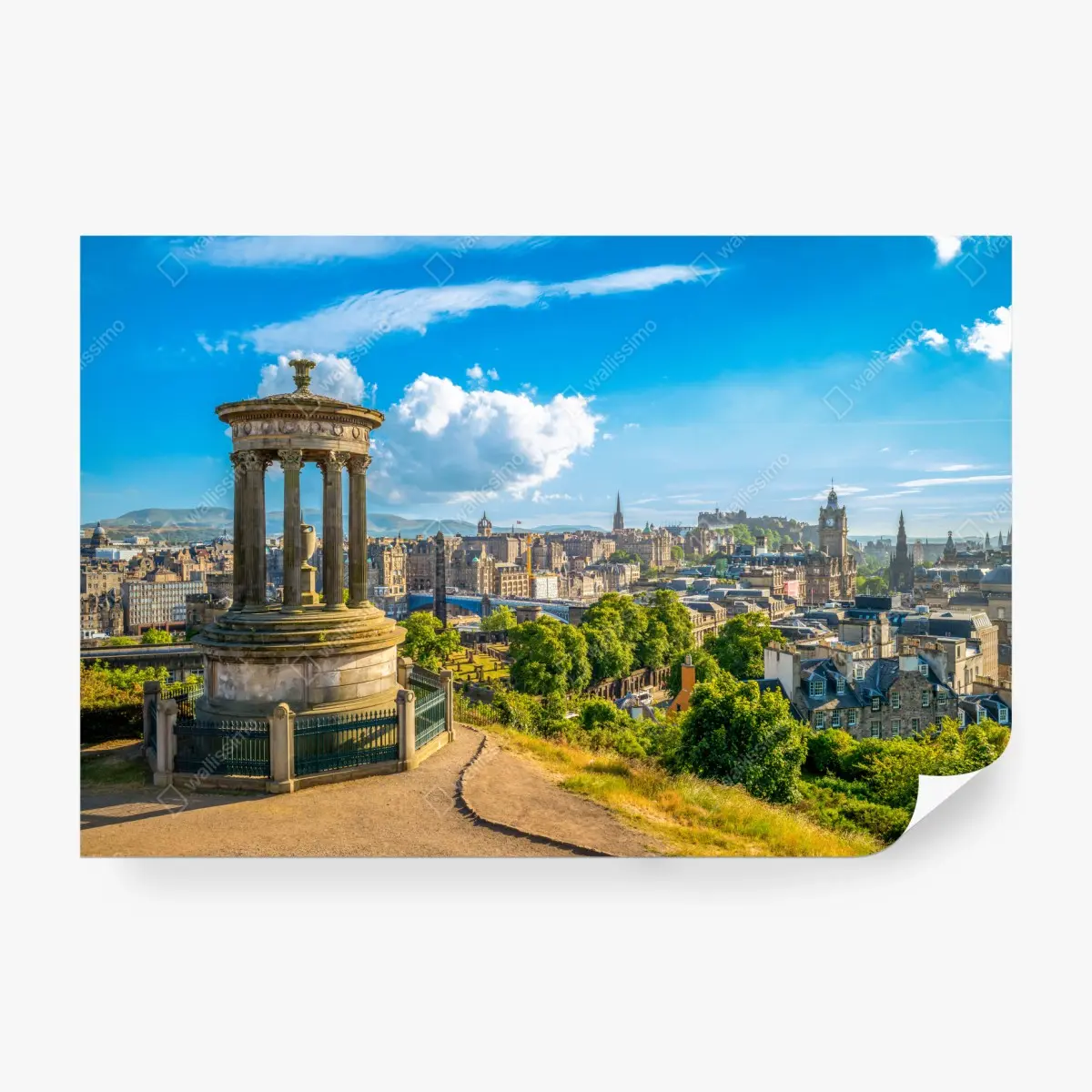 Wall mural Edinburgh skyline from Calton Hill ⁕ Wallissimo® Wall mural Edinburgh skyline from Calton Hill ⁕ Wallissimo®