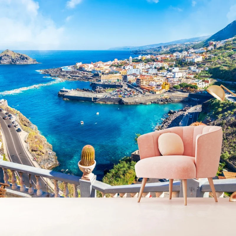 Wall mural Garachico coastal panorama, Tenerife