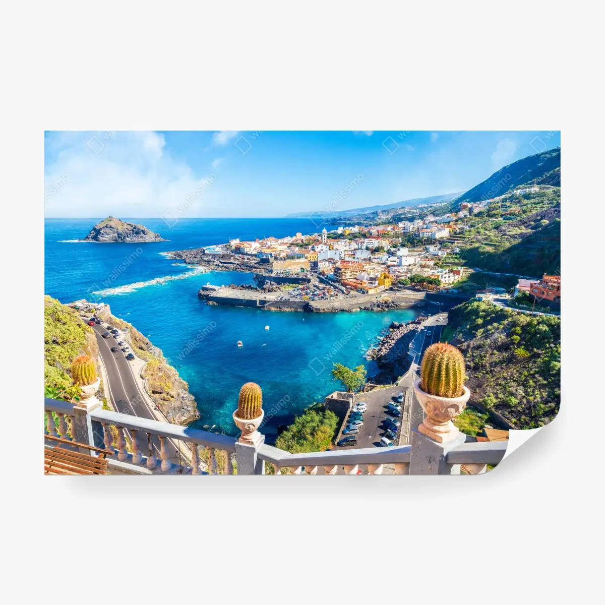 Wall mural Garachico coastal panorama, Tenerife ⁕ Wallissimo®
