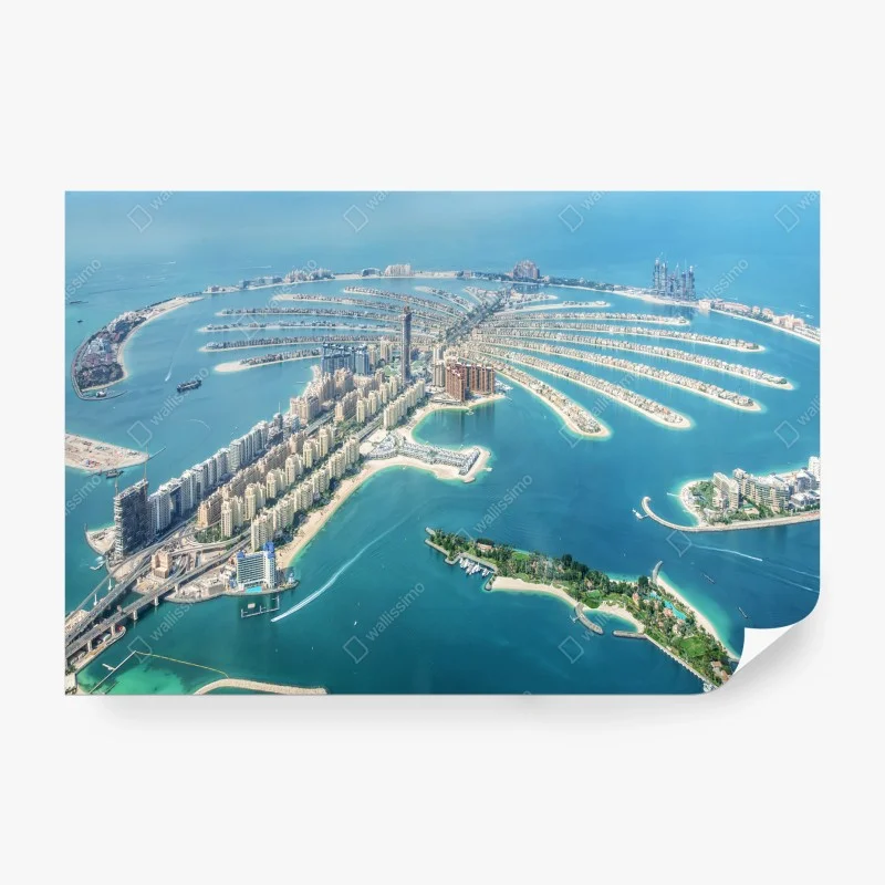 Wall mural aerial view of Palm Jumeirah, Dubai