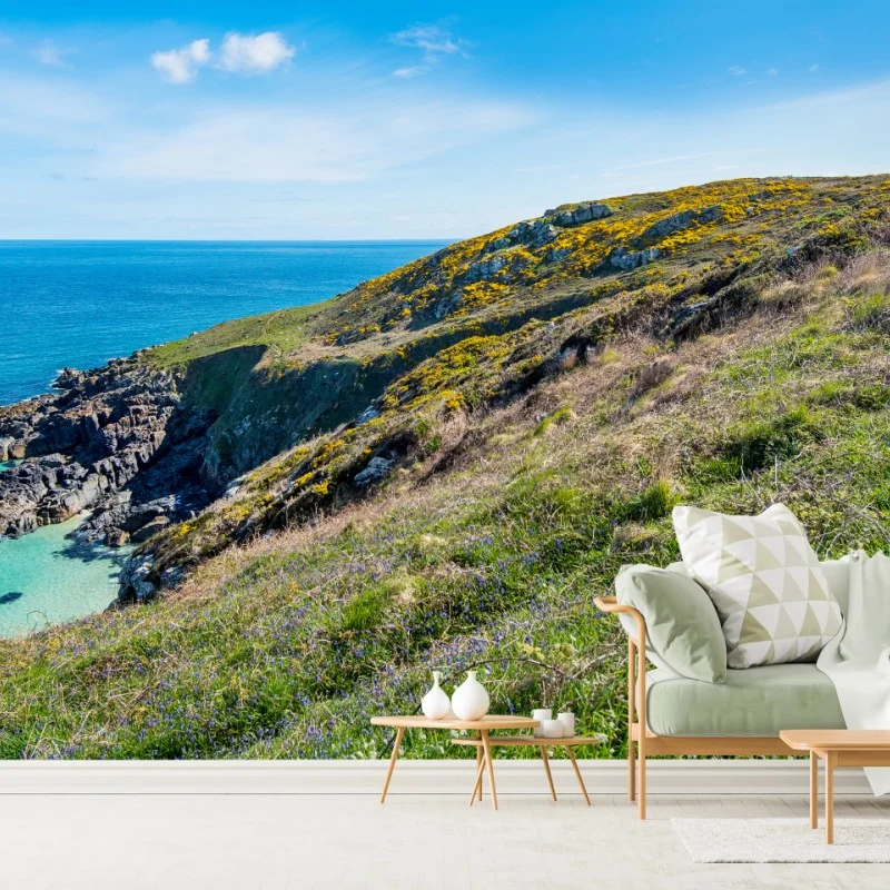 Wall mural coastal footpath toward Hor Point, St Ives