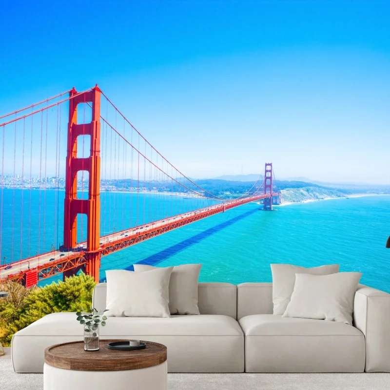 Wall mural Golden Gate Bridge over San Francisco bay