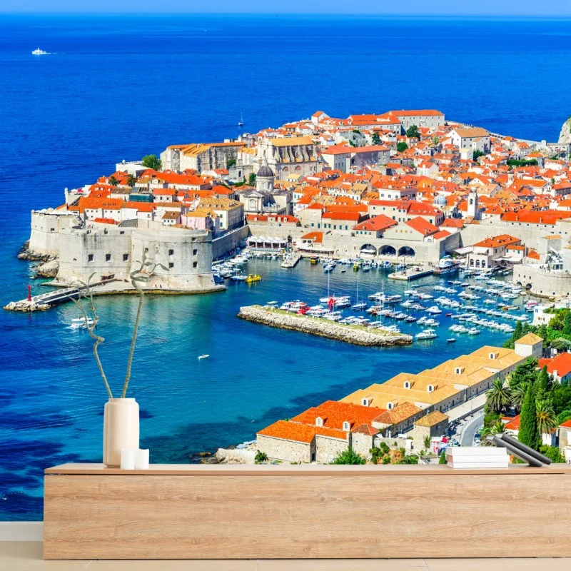 Wall mural Dubrovnik old town panorama