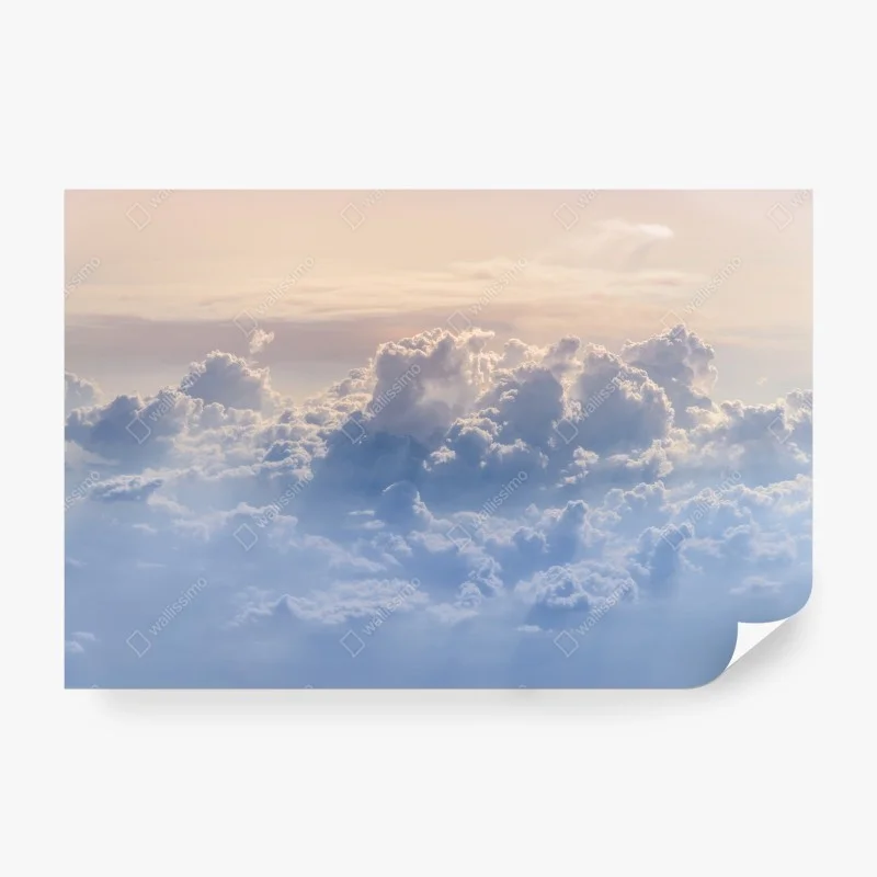 Wall mural gentle clouds above blue sky