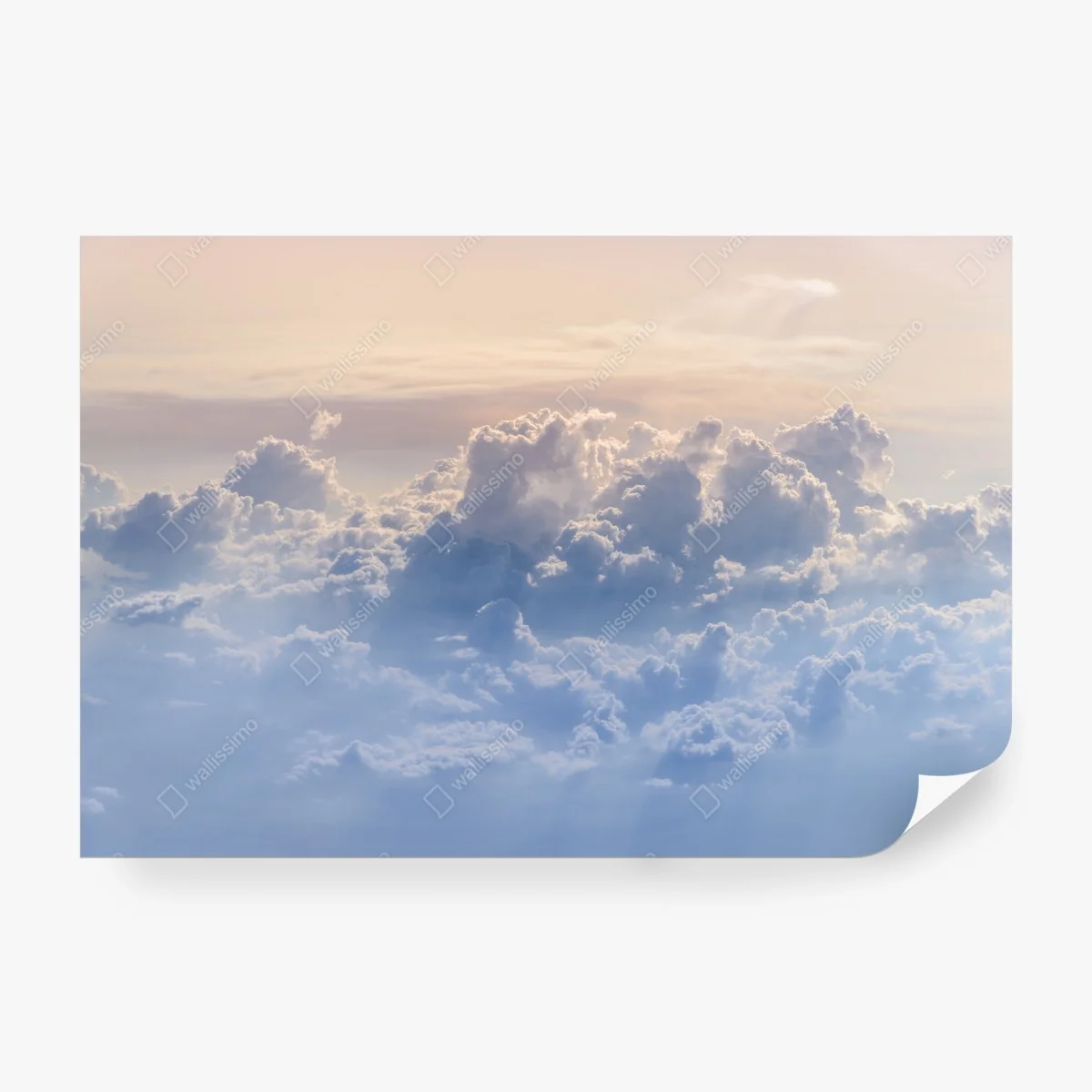 Wall mural gentle clouds above blue sky • Wallissimo®
