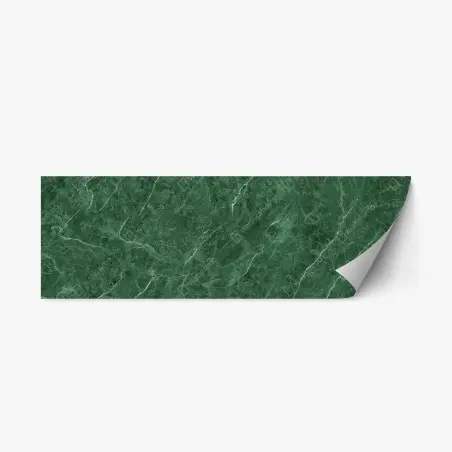 Repositionable sticker green marble texture design • Wallissimo®