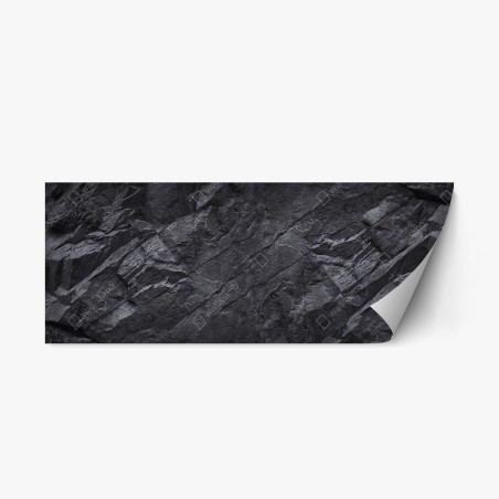 Repositionable sticker dark rock texture wall art • Wallissimo®