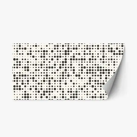 Repositionable sticker minimalist halftone dot pattern • Wallissimo®