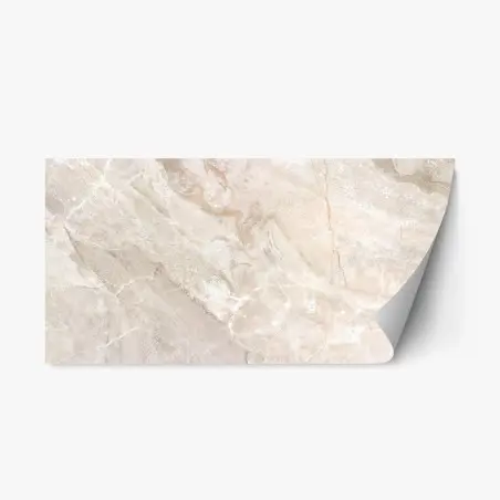 Repositionable sticker beige marble texture artwork • Wallissimo®