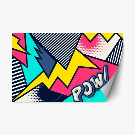 Repositionable sticker comic pop art explosion • Wallissimo®