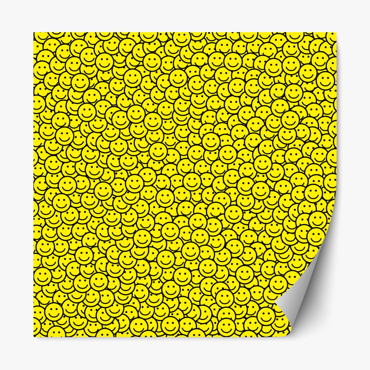 Repositionable sticker cheerful smiley faces pattern ⁕ Wallissimo® Repositionable sticker cheerful smiley faces pattern ⁕ Wallissimo®