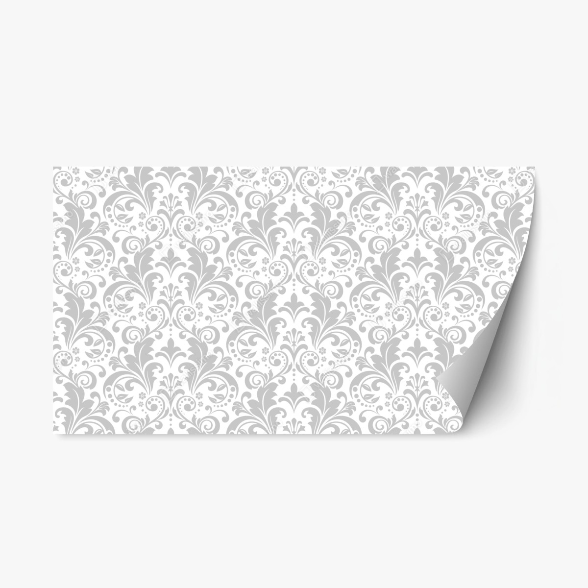 Repositionable sticker elegant gray damask pattern • Wallissimo® Repositionable sticker elegant gray damask pattern • Wallissimo®