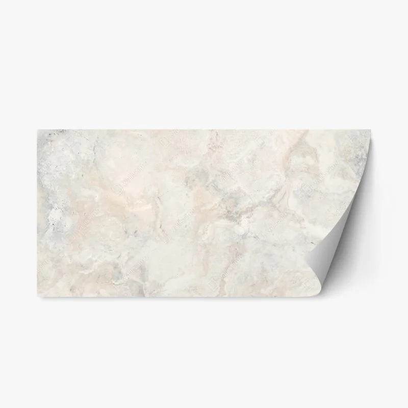 Repositionable sticker soft beige marble texture