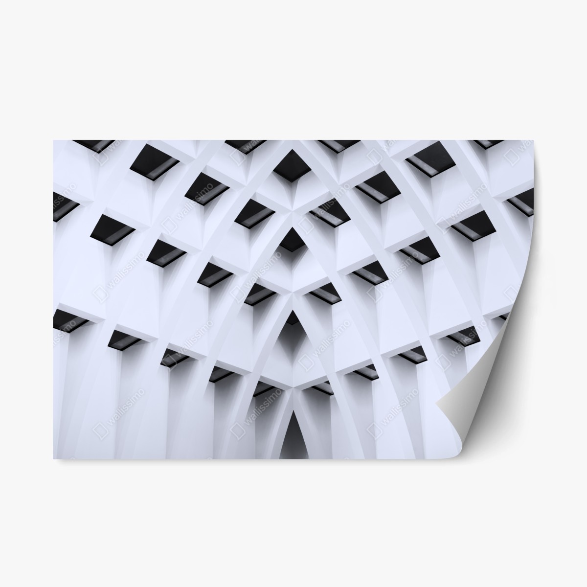 Repositionable sticker geometric arched ceiling pattern ⁕ Wallissimo® Repositionable sticker geometric arched ceiling pattern ⁕ Wallissimo®