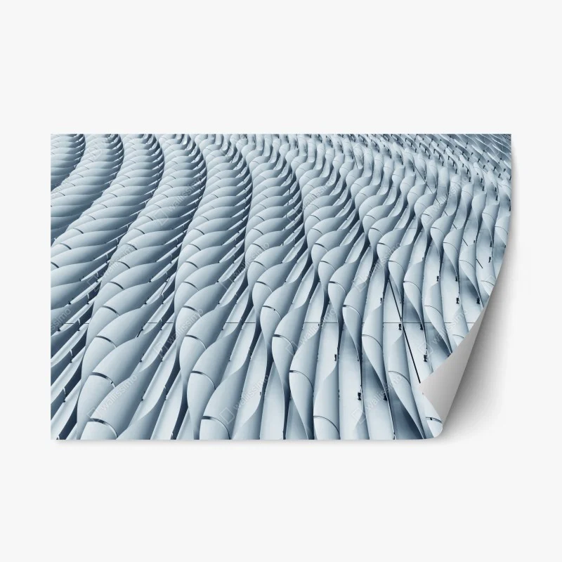Repositionable sticker abstract architectural facade pattern