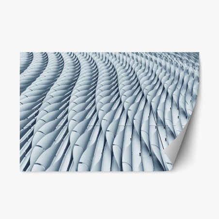 Repositionable sticker abstract architectural facade pattern • Wallissimo®