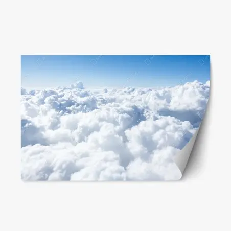 Repositionable sticker serene aerial cloudscape • Wallissimo®