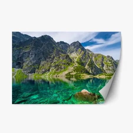 Repositionable sticker Czarny Staw mountain reflection • Wallissimo®