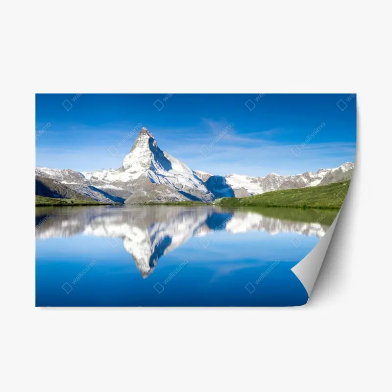 Repositionable sticker turquoise ocean wave in motion • Wallissimo®
