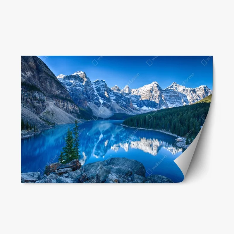 Repositionable sticker sunset over rugged coastal cliffs • Wallissimo®