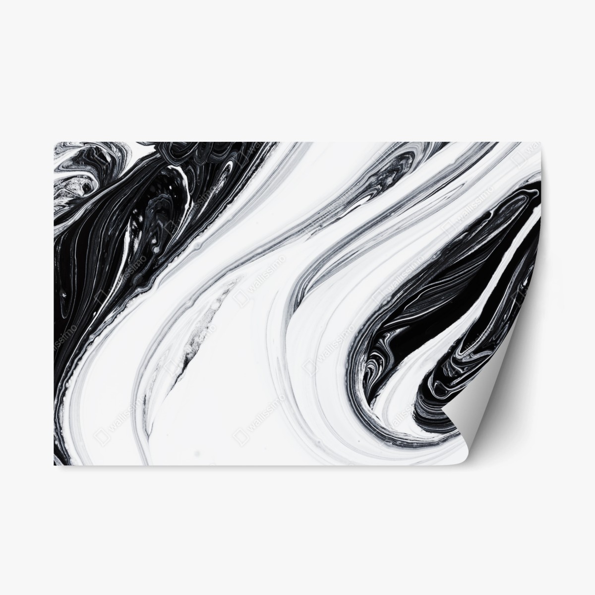 Repositionable sticker monochrome marble swirl ⁕ Wallissimo® Repositionable sticker monochrome marble swirl ⁕ Wallissimo®