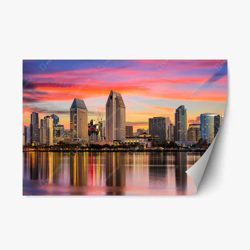 Repositionable sticker architectural wave pattern in grayscale • Wallissimo®