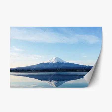 Repositionable sticker Mount Fuji reflection at dawn • Wallissimo®