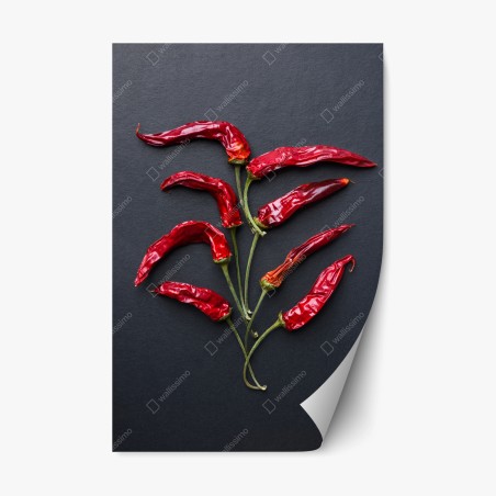 Repositionable sticker red chili pepper culinary art • Wallissimo®
