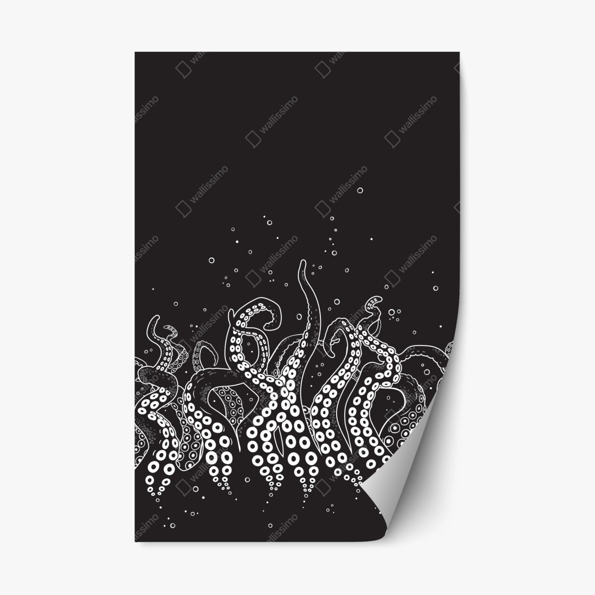Repositionable sticker octopus tentacle pattern ⁕ Wallissimo® Repositionable sticker octopus tentacle pattern ⁕ Wallissimo®