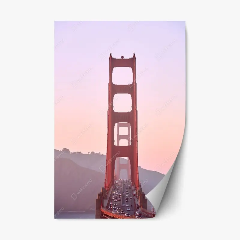 Repositionable sticker neon sunset boulevard • Wallissimo®