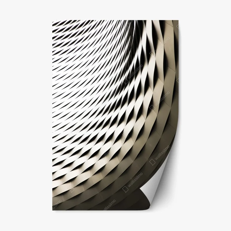 Repositionable sticker modern geometric architectural pattern