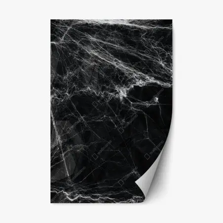 Repositionable sticker eerie cobweb on black background • Wallissimo®