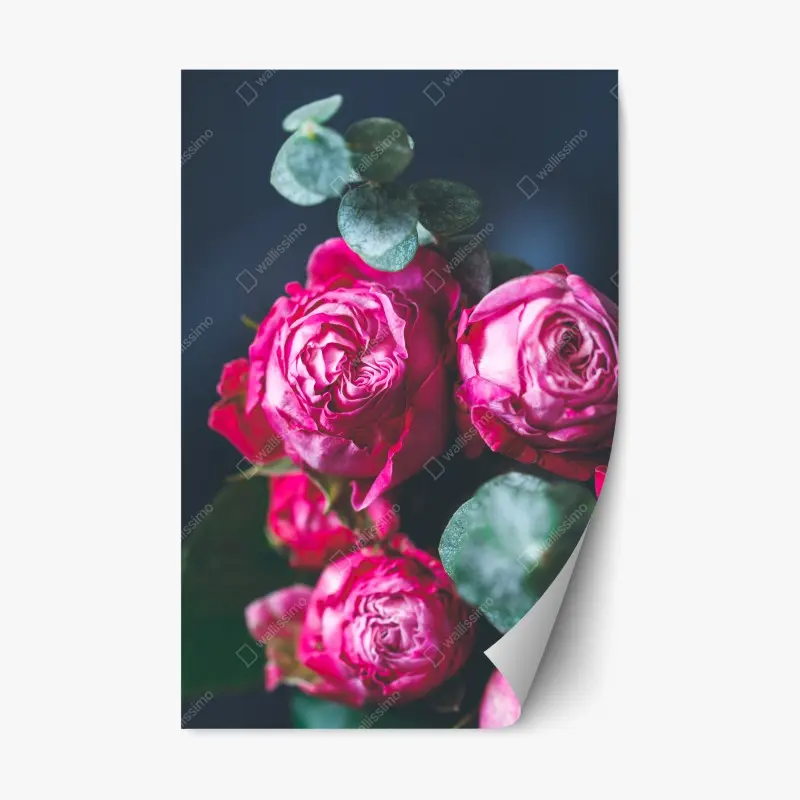 Repositionable sticker classic red and mint car close-up • Wallissimo®
