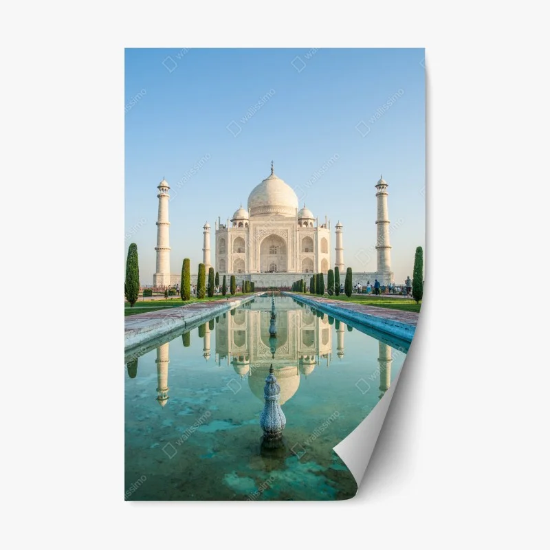Repositionable sticker Taj Mahal reflection in morning light