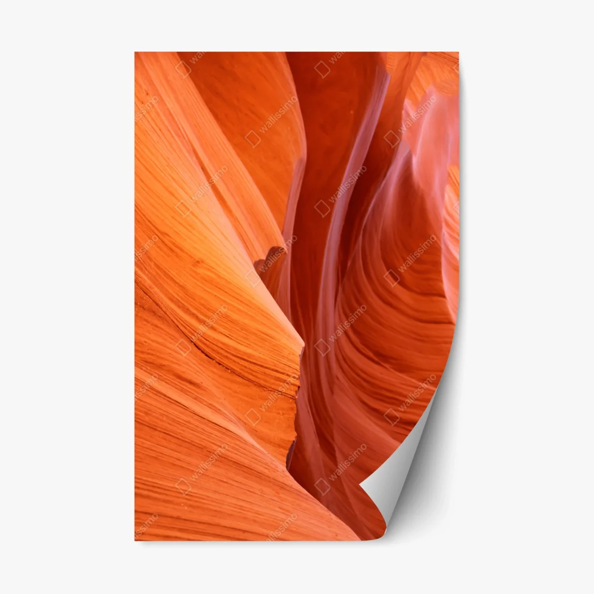 Repositionable sticker warm sandstone canyon abstract • Wallissimo® Repositionable sticker warm sandstone canyon abstract • Wallissimo®
